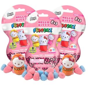 Finders Keepers Flipperz Hello Kitty Gummy Candy & Toy 24ct